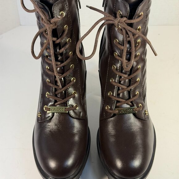 Women's size 10M brown lace-up boots by GUESS - Picture 11 of 16